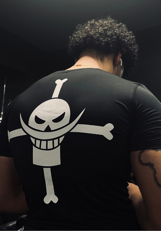 V1 Whitebeard Pirates Compression Short Sleeve in Black