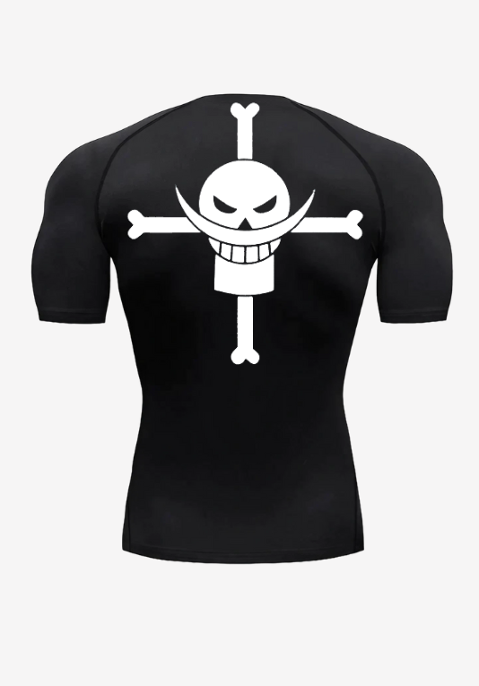 V1 Whitebeard Pirates Compression Short Sleeve in Black